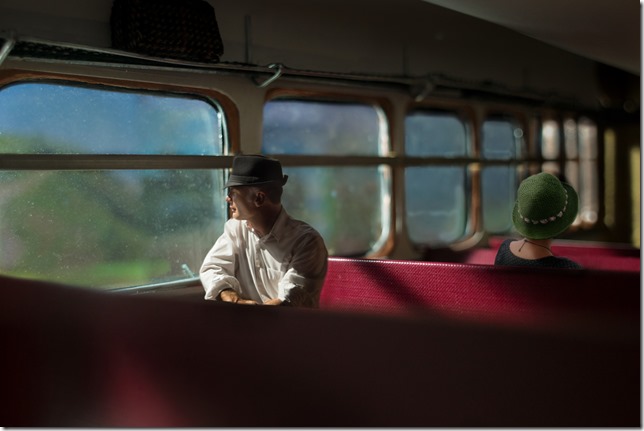 dans le train